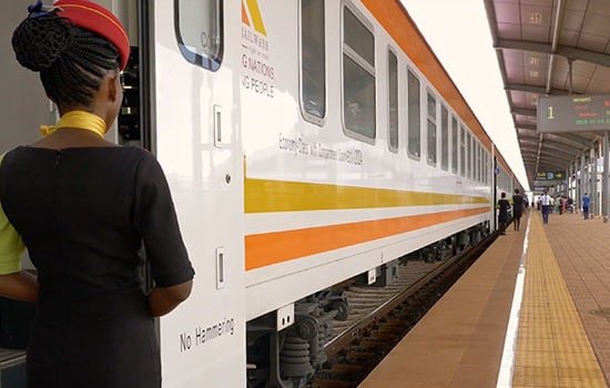 On board the Madaraka Express
