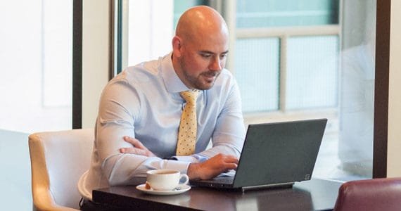 Man with laptop