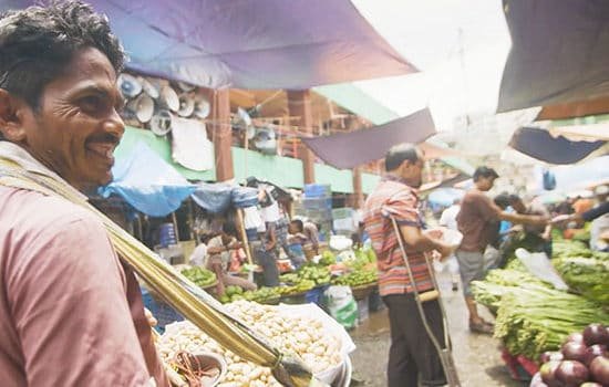 Man at market