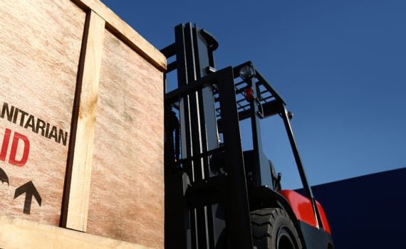Forklift truck distribution