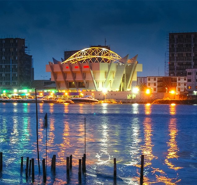 Lagos, Nigeria Skyline at Dawn