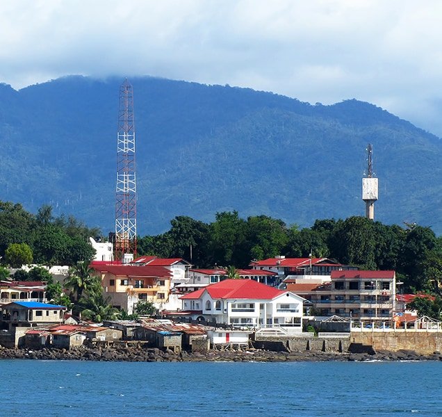 Freetown the harbour of Sierra Leone
